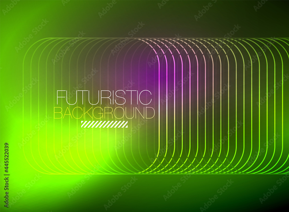 Neon color square shape lines abstract background. Shiny magic energy and motion concept, vector abstract wallpaper background Neon color square shape lines abstract background. Shiny magic energy and motion concept, vector abstract wallpaper background