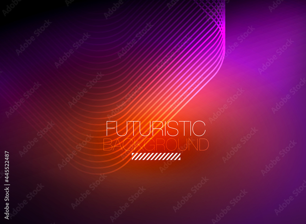 Neon color square shape lines abstract background. Shiny magic energy and motion concept, vector abstract wallpaper background Neon color square shape lines abstract background. Shiny magic energy and motion concept, vector abstract wallpaper background