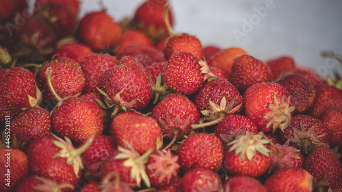 Image of a bunch of fresh strawberries