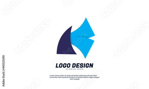 stok vector creative company initial logo k design modern digital with flat design