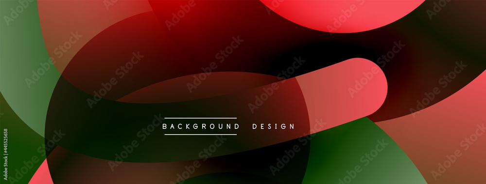 Abstract overlapping lines and circles geometric background with gradient colors Abstract overlapping lines and circles geometric background with gradient colors