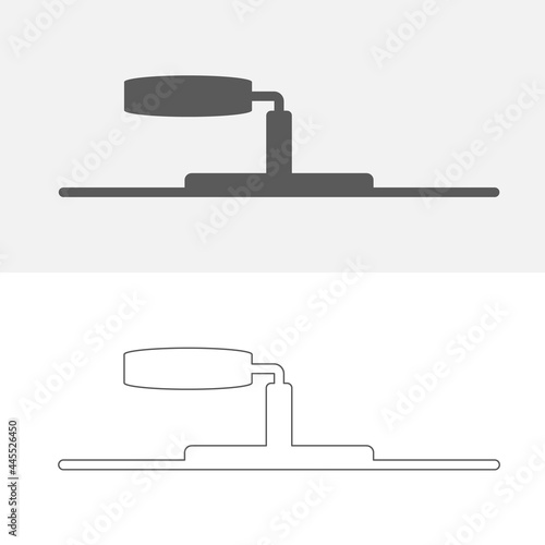 Plasterer Trowel Tool Icon Vector