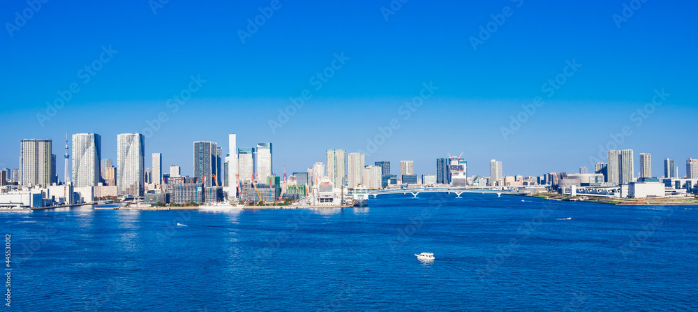 Naklejka premium 東京 湾岸エリア（晴海・豊海周辺） ワイド