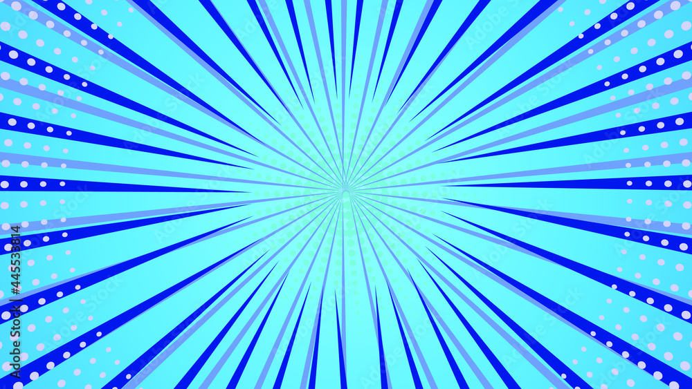Obraz premium Comics background. Pop art or retro comics style effect. Vector illustration. blue background