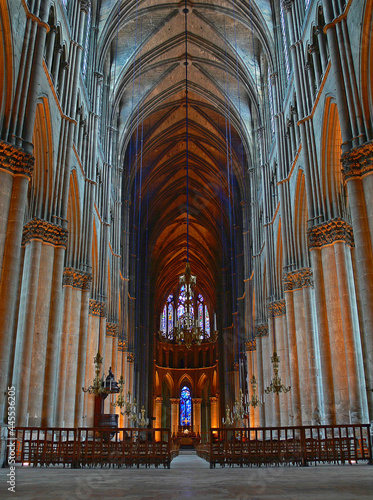 Reims France ,Notre Dame Cathedral - interior