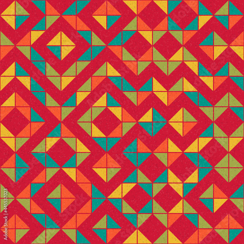 Abstract Geometric Pattern generative computational art illustration