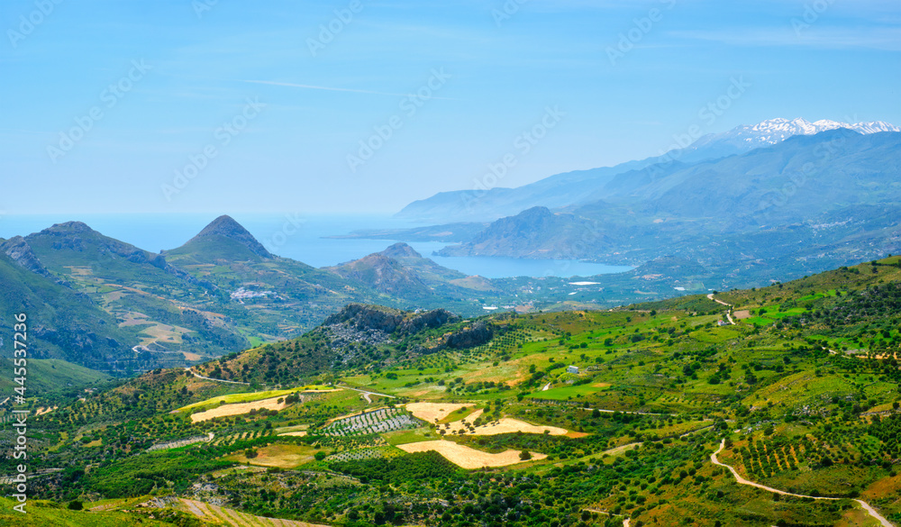 Fototapeta premium Aerial view of Crete island in Greece