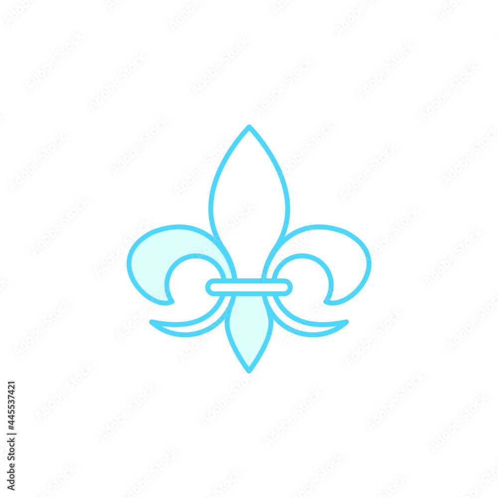 Illustration Vector Graphic of Fleur De Lis icon Illustration Vector Graphic of Fleur De Lis icon