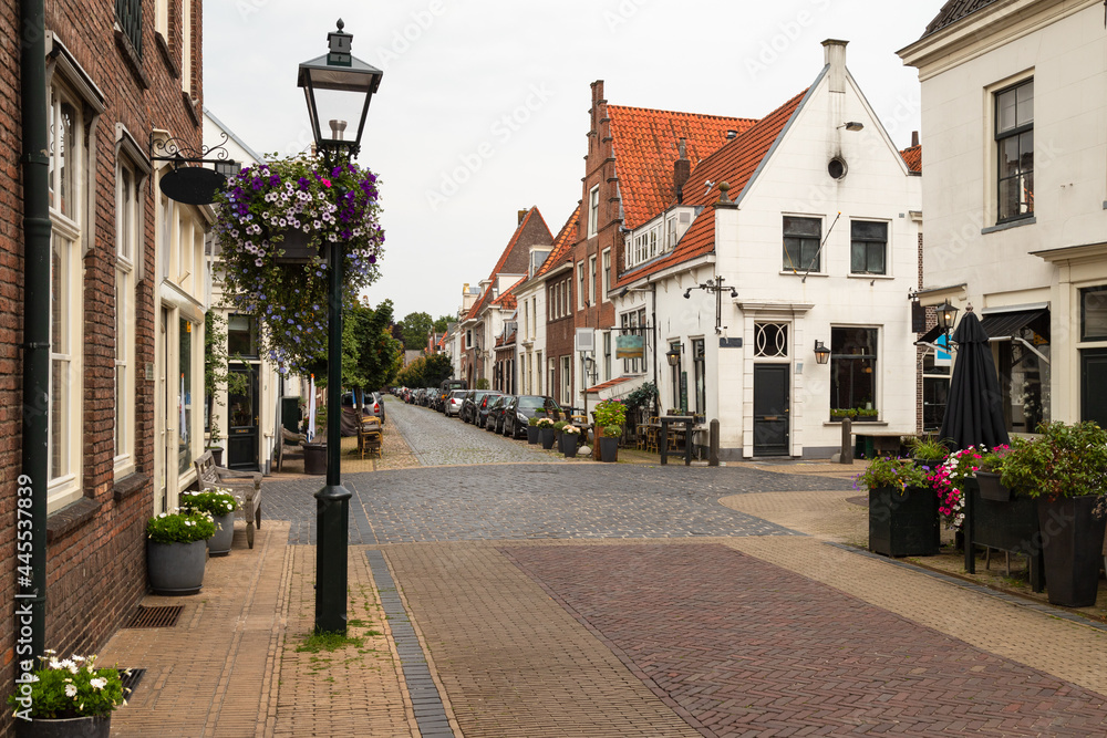 Center of the fortified city of Naarden in the Netherlands.