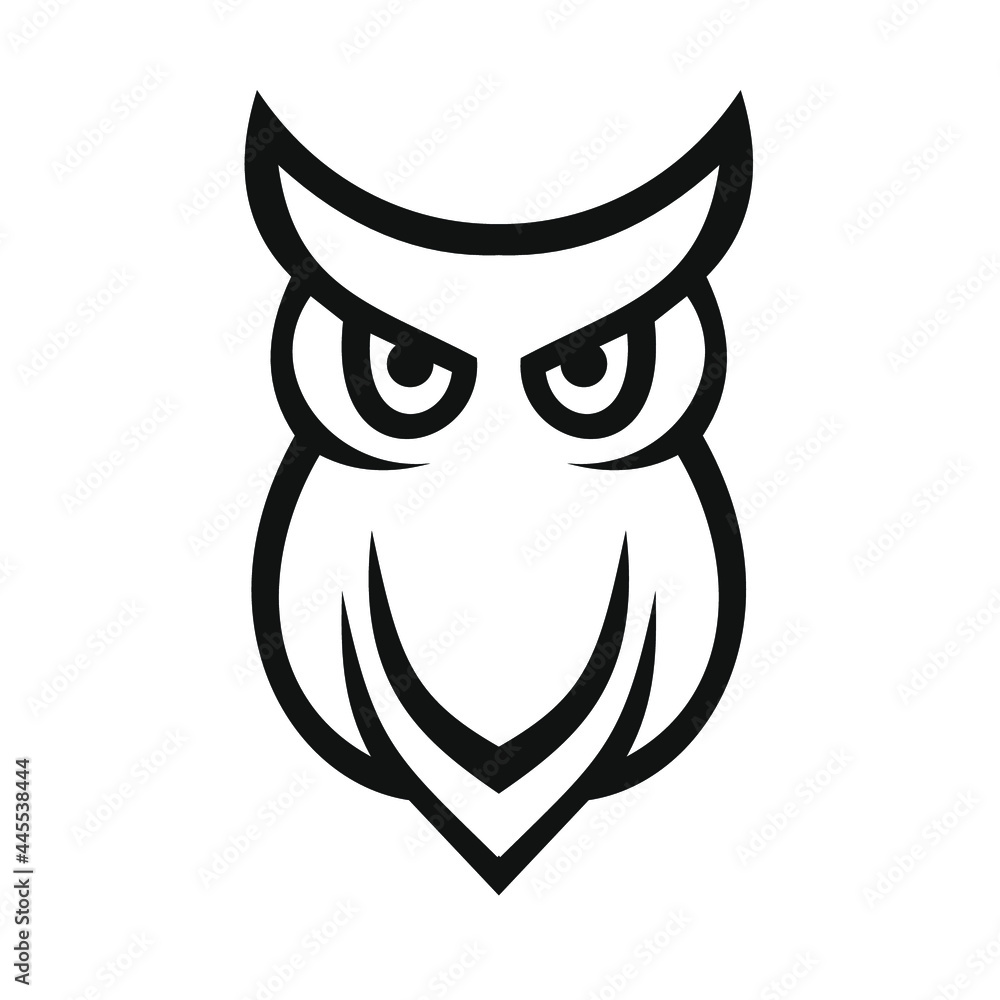 owl logo design sillhouette vector owl logo design sillhouette vector