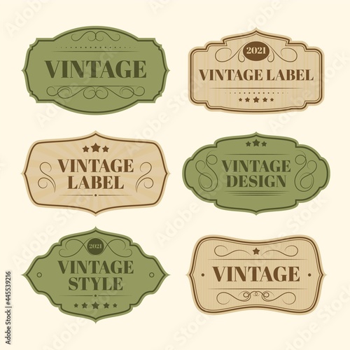 Paper Style Vintage Label Collection
