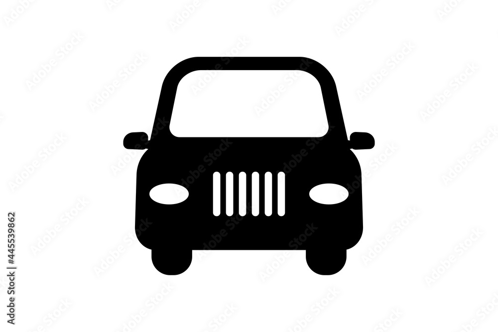 Car icon vector on white background, Transport icon