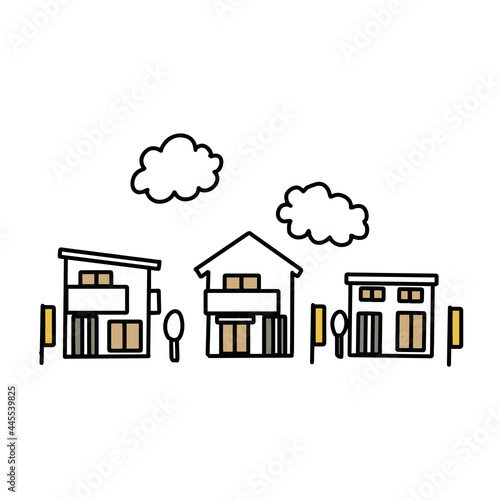 住宅展示場のイラスト