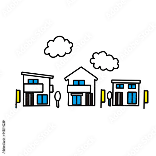 住宅展示場のイラスト