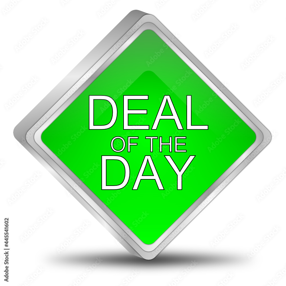 Deal of the Day Button - 3D illustration Deal of the Day Button - 3D illustration