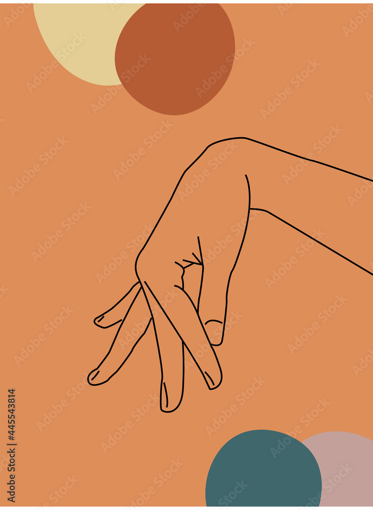 Vector set of hand gesture element in minimal bohemian style. Emblem design templates with different hand gestures. For cosmetics, beauty, spa, manicure, massage. Modern abstract boho hand gesture Vector set of hand gesture element in minimal bohemian style. Emblem design templates with different hand gestures. For cosmetics, beauty, spa, manicure, massage. Modern abstract boho hand gesture