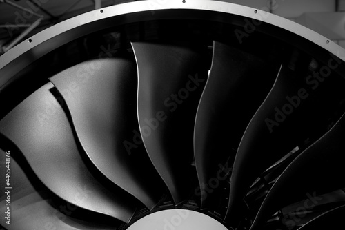 Fotografie Modern turbofan engine