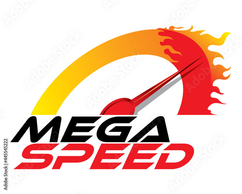 mega speed, concept design vector.