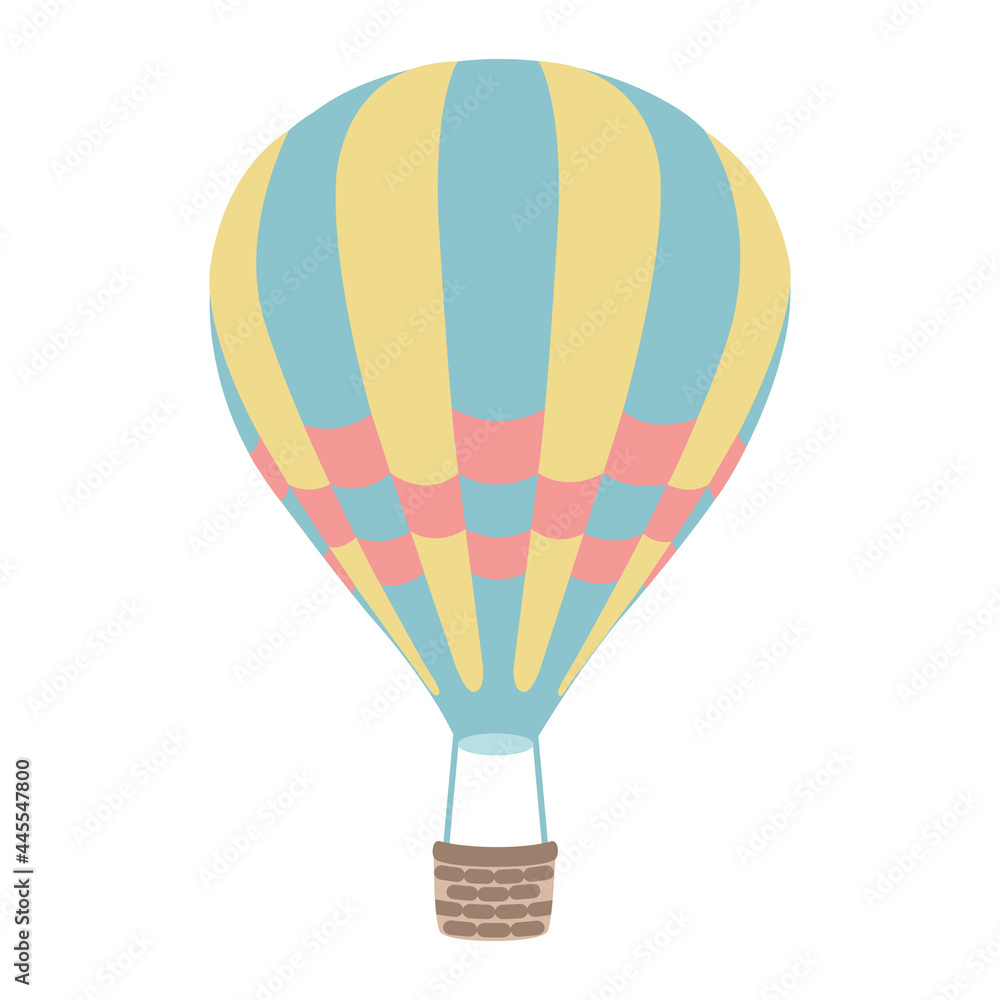 Fototapeta premium yellow-blue hot air balloon