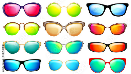 Set Sunglasses With Different Frames Glasses