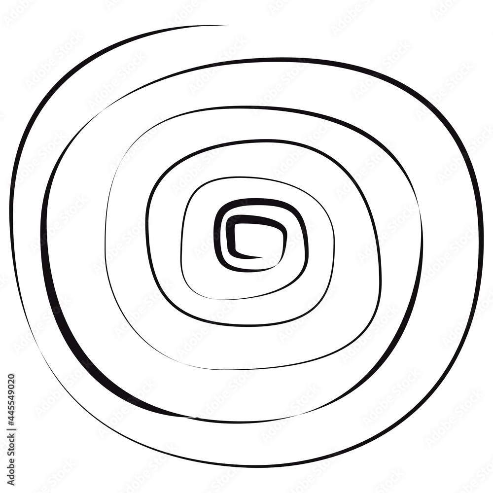 Simple drawn spiral isolated and vector. Simple drawn spiral isolated and vector.