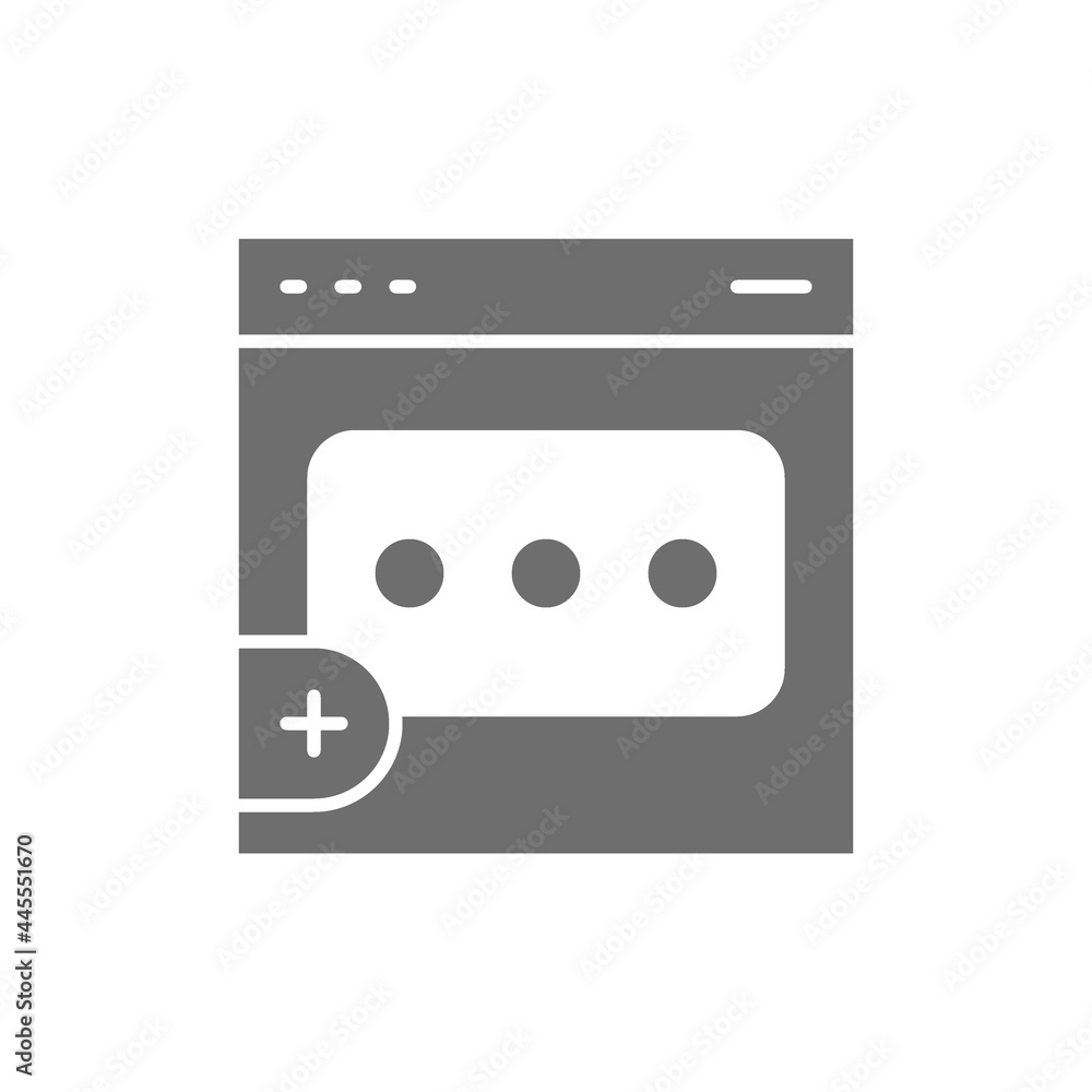Feedback web page, review, chat grey icon. Feedback web page, review, chat grey icon.
