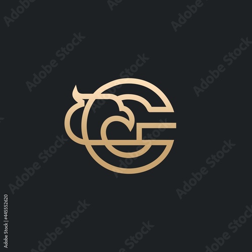 Letter G Eagle Logo , Initial Premium Design photo