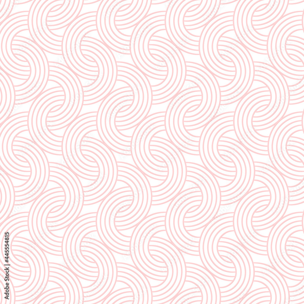 Seamless pink interlaced rounded arc patterned background design resource vector Seamless pink interlaced rounded arc patterned background design resource vector