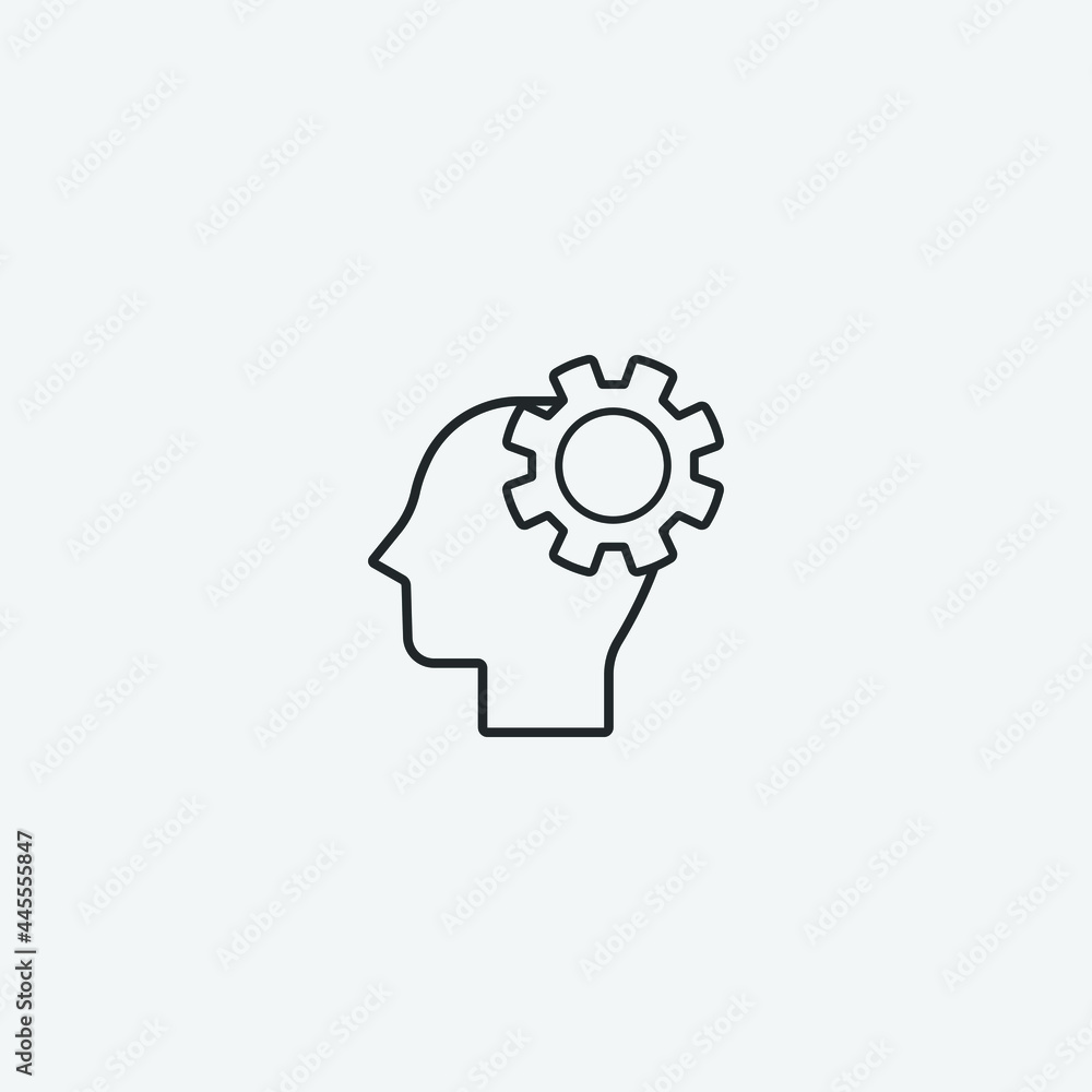 Business head vector icon illustration sign Business head vector icon illustration sign
