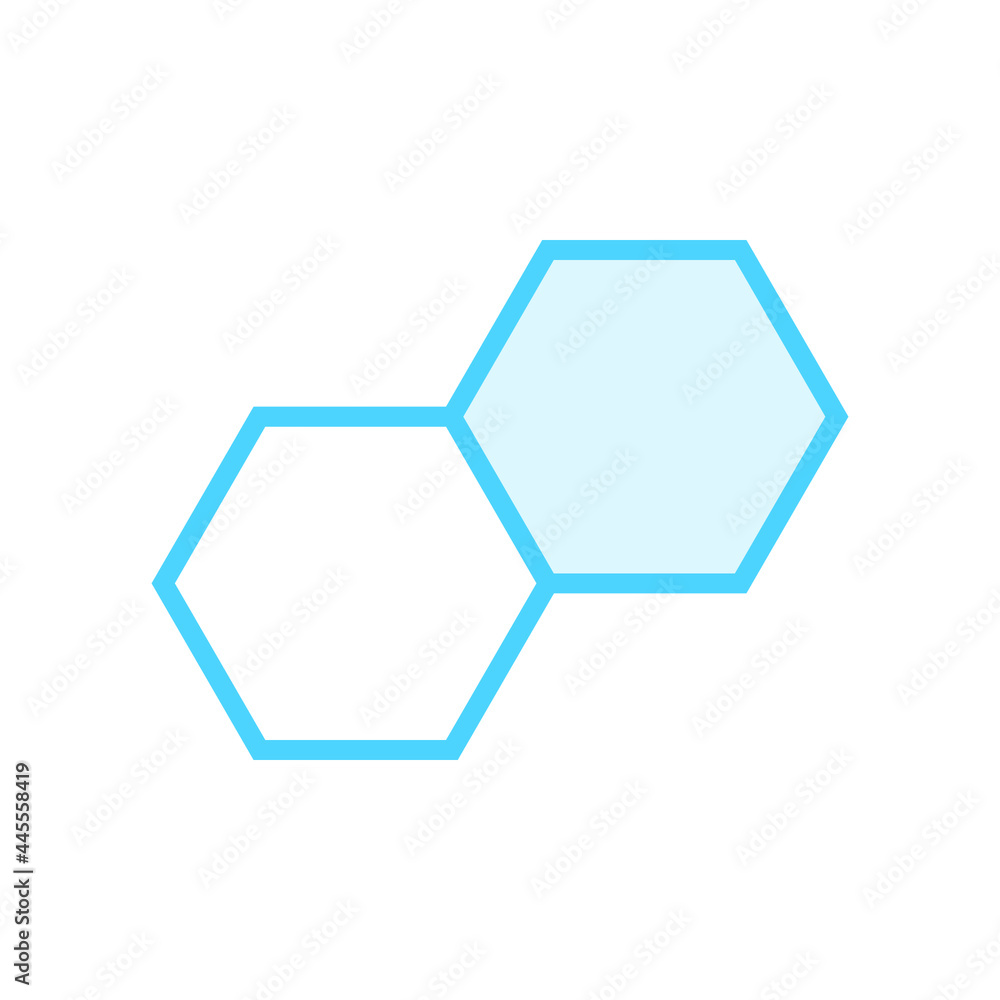 Illustration Vector Graphic of Honey Comb icon Illustration Vector Graphic of Honey Comb icon