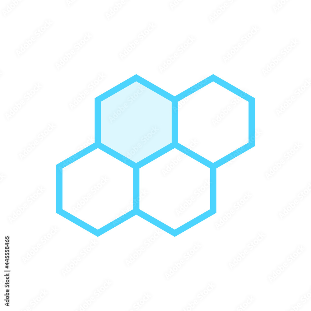 Illustration Vector Graphic of Honey Comb icon Illustration Vector Graphic of Honey Comb icon