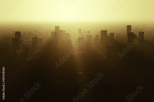 city with modern buildings ...