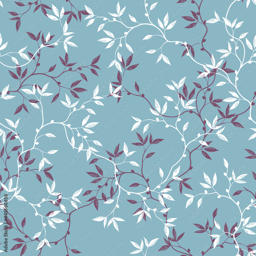 seamless pattern of branches and leaves seamless pattern of branches and leaves
