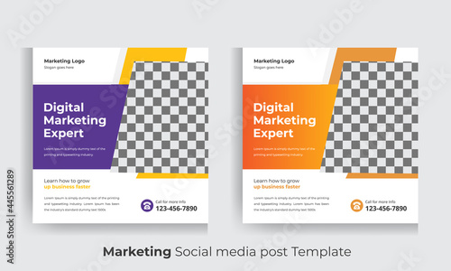 Marketing Social Media Banner Design Template