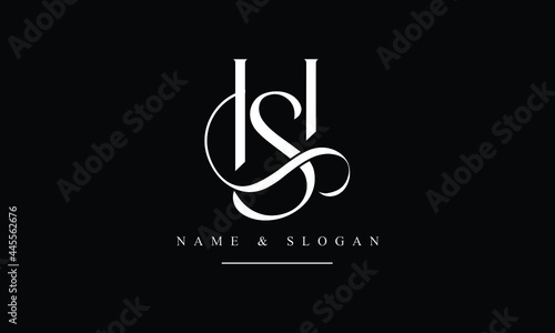 SH, HS, S, H abstract letters logo monogram