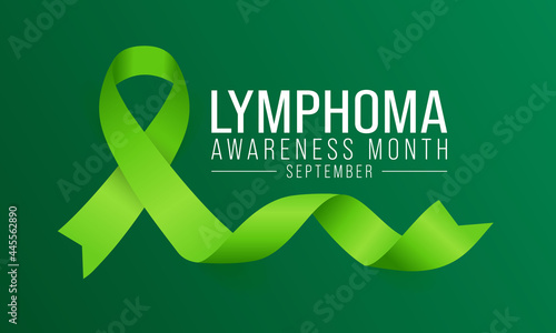 Lymphoma awareness month is observed every year in September, it is a cancer of the lymphatic system, which is part of the body's germ fighting network. Vector illustration