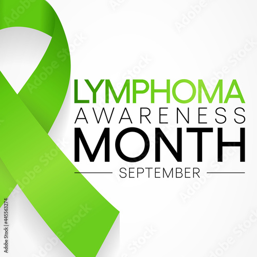 Lymphoma awareness month is observed every year in September, it is a cancer of the lymphatic system, which is part of the body's germ fighting network. Vector illustration