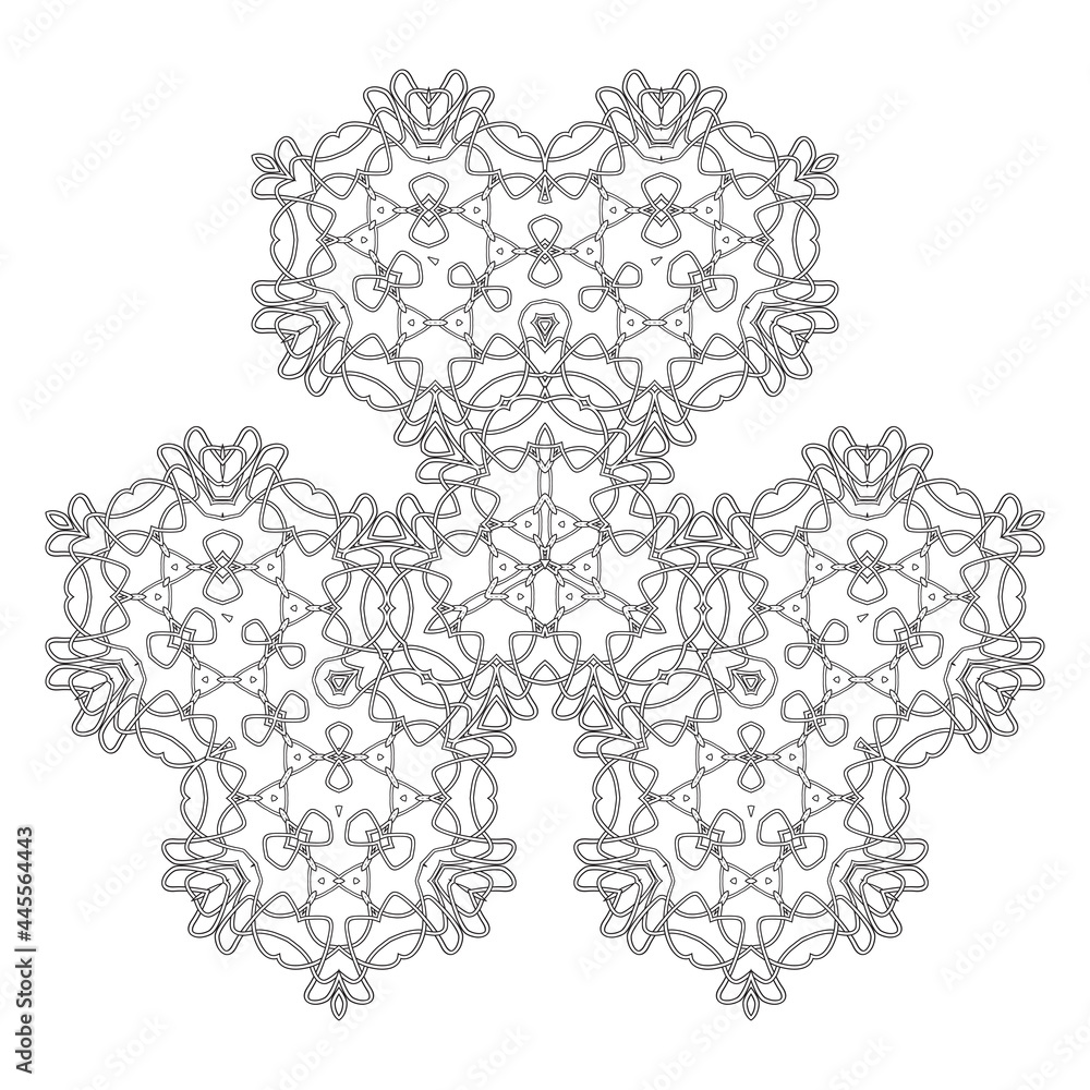 Celtic Pattern Isolated on White Background. Scandinavian Design. Decorative Vikings Logo Celtic Pattern Isolated on White Background. Scandinavian Design. Decorative Vikings Logo