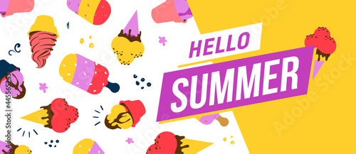 Summer season background.