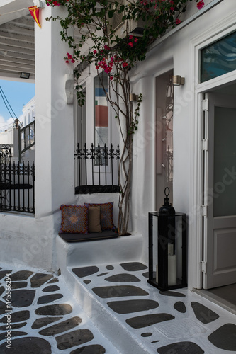 Iconic Streets and Architecture in Mykonos, Greece