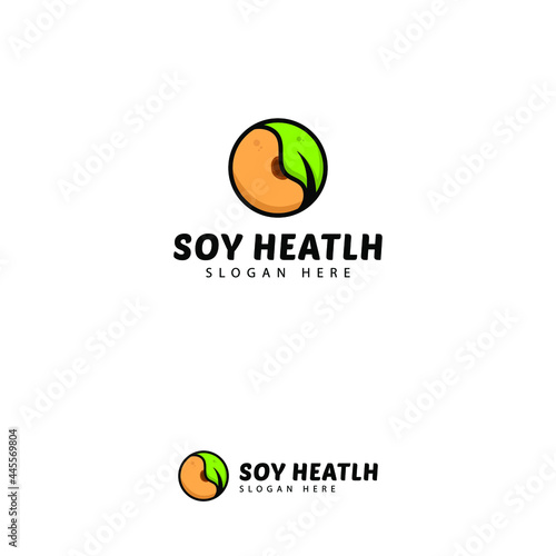 Logo soy milk, soy helath, soy time illustration modern simple minimalist logo