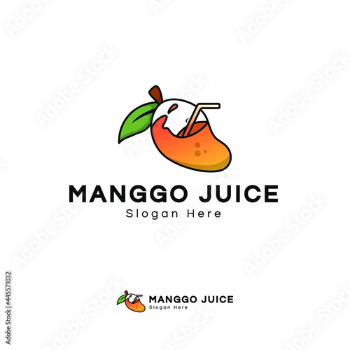 Wallpaper Mural design logo for manggo time, manggo cream, manggo juice, manggo drink illustration business Torontodigital.ca