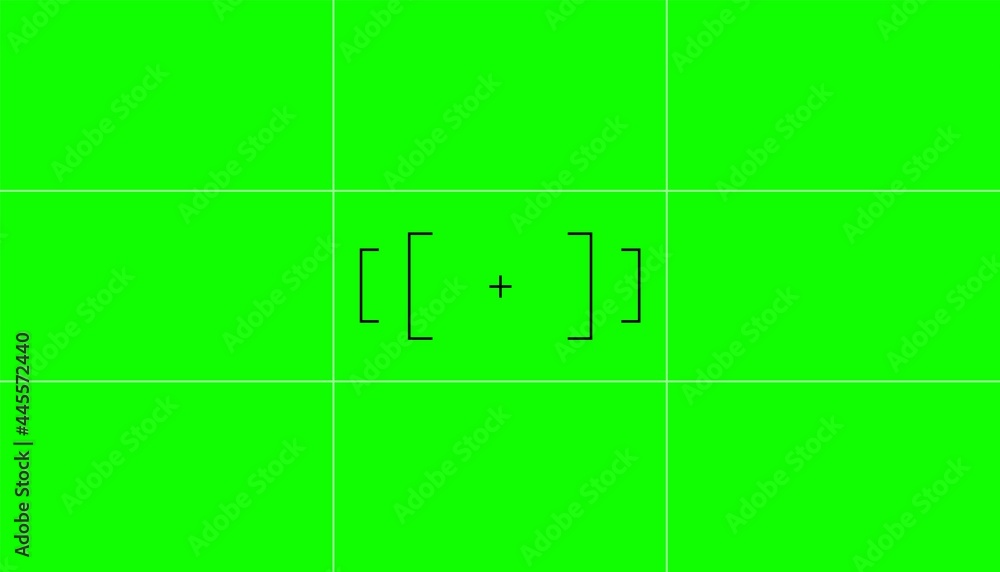 Vetor de Green screen with VFX motion tracking markers Chroma key VFX motion tracking markers