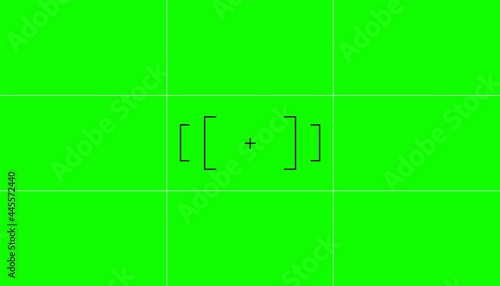 Green screen with VFX motion tracking markers Chroma key VFX motion tracking markers Art design green screen backdrop template Abstract concept video footage replacement Creative vector illustration