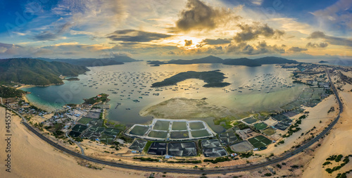 Sunset at Van Phong bay, Khanh Hoa, Vietnam