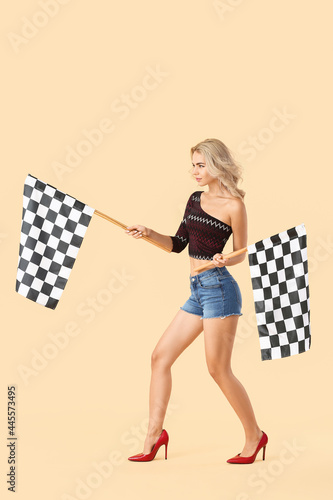 Beautiful young woman with ...