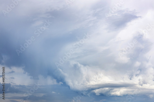 picturesque gray rainy clouds with whirls