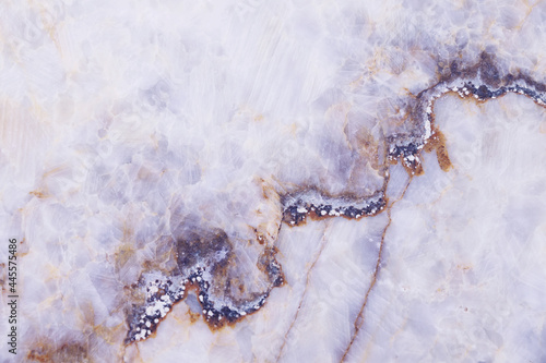 Abstract Marble with golden taxture background. Detailed White and purple Marble Texture. © vensto