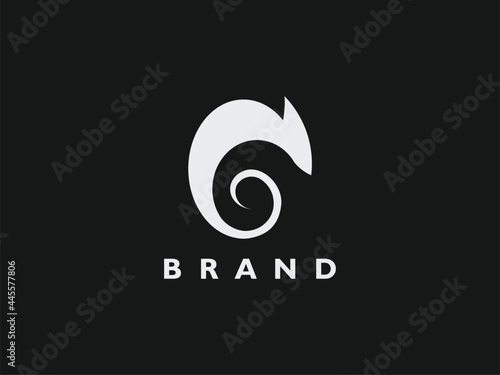 Chameleon logo, reptile logo