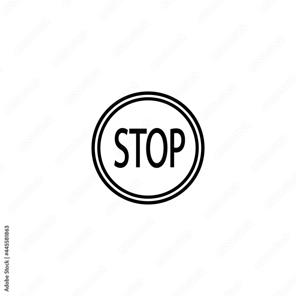 Prohibiting sign. Do not enter road sign with red crossed circle. prohibition sign icon flat design style. Prohibiting sign. Do not enter road sign with red crossed circle. prohibition sign icon flat design style.